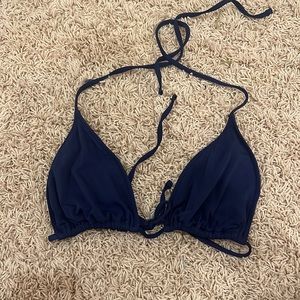 Navy blue vintage Sperry triangle bikini top